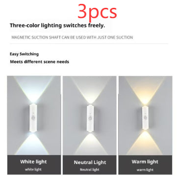 Smart Infrared Sensor Lamp Self-adhesive Magnetic Wall Lamp Charging Small Night Lamp