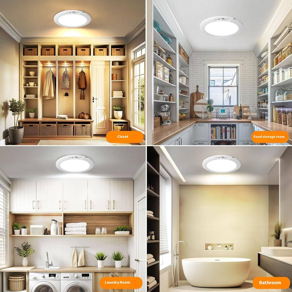 Ultra-thin Led Intelligent Induction Ceiling Light With Remote Control 5 Colors